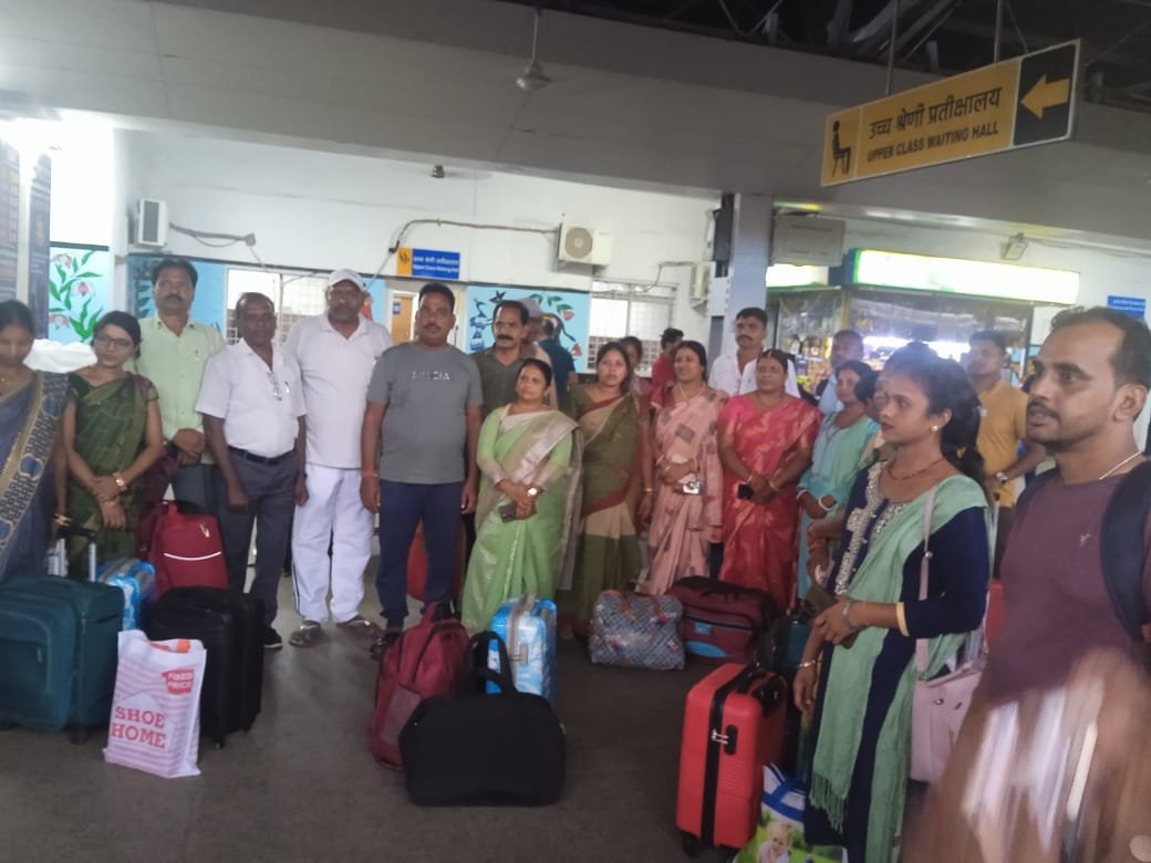 एक्सपोजर विजिट के लिए प्रमुख एवं डीपीएम राजस्थान रवाना