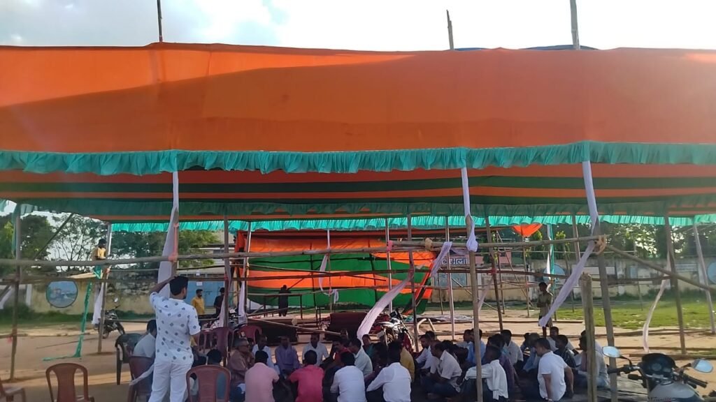 बाबूलाल मरांडी का संकल्प यात्रा की तैयारी।