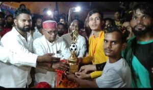 अखंड भारत फुटबॉल टूर्नामेंट मैच का आयोजन अरुण कुमार की अध्यक्षता में किया गया