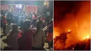 रसोई गैस सिलेंडर में लगी आग, 20 से अधिक झुलसे, आठ की हालत गंभीर. रसोई गैस सिलेंडर में लगी आग, 20 से अधिक झुलसे, आठ की हालत गंभीर.