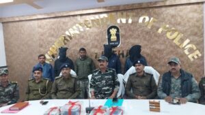 जेजेएमपी के एरिया कमांडर सर्वनाश जी समेत, तीन गिरफ्तार