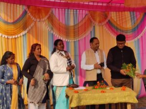 घाघरा में नाट्य कला संचालन मंच का हुआ उद्घाटन