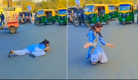 School Girl Dance:बीच सड़क में स्कूल बैग फेंक कर नाचने लगी लड़की,लोग बोले-हिम्मत कैसे आती है. School Girl Dance:बीच सड़क में स्कूल बैग फेंक कर नाचने लगी लड़की,लोग बोले-हिम्मत कैसे आती है.