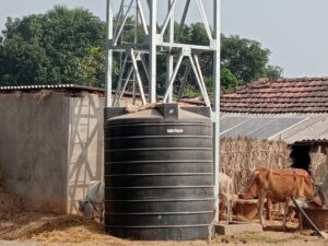 निर्माणाधीन जलमिनार का कार्य छः महीने से ठप्प,पेयजल की संकट मे ग्रामीण