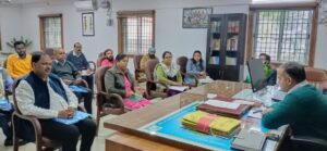 आगामी चुनाव के निमित उपायुक्त ने की राजनैतिक दलों के प्रतिनिधियों एवं आरओ के साथ बैठक