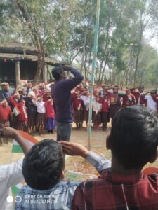 आदिवासी आवासीय उच्च विद्यालय मे मनाया गया गणतंत्र दिवस