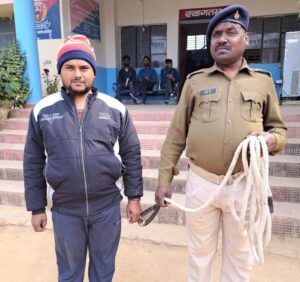 पुलिस ने प्राथमिकी अभियुक्त को गिरफ्तार कर भेजा न्यायिक हिरासत