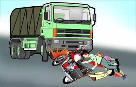 मोटरसाइकिल से अपने घर जा रहा था ट्रक ने मारा टक्कर