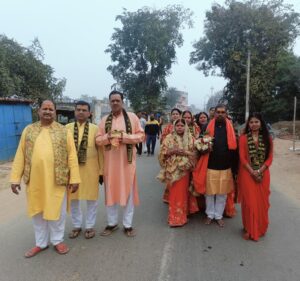 शिव शनिदेव मंदिर का कलश यात्रा के साथ दो दिवसीय वार्षिकोत्सव आरंभ:कलश यात्रा में उमड़ी श्रद्धालुओं की भीड़