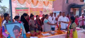 मयूरी ट्रस्ट के द्वारा वीर शहीद तेलंगा खड़िया की जयंती मुरगू ग्राम में मनाई