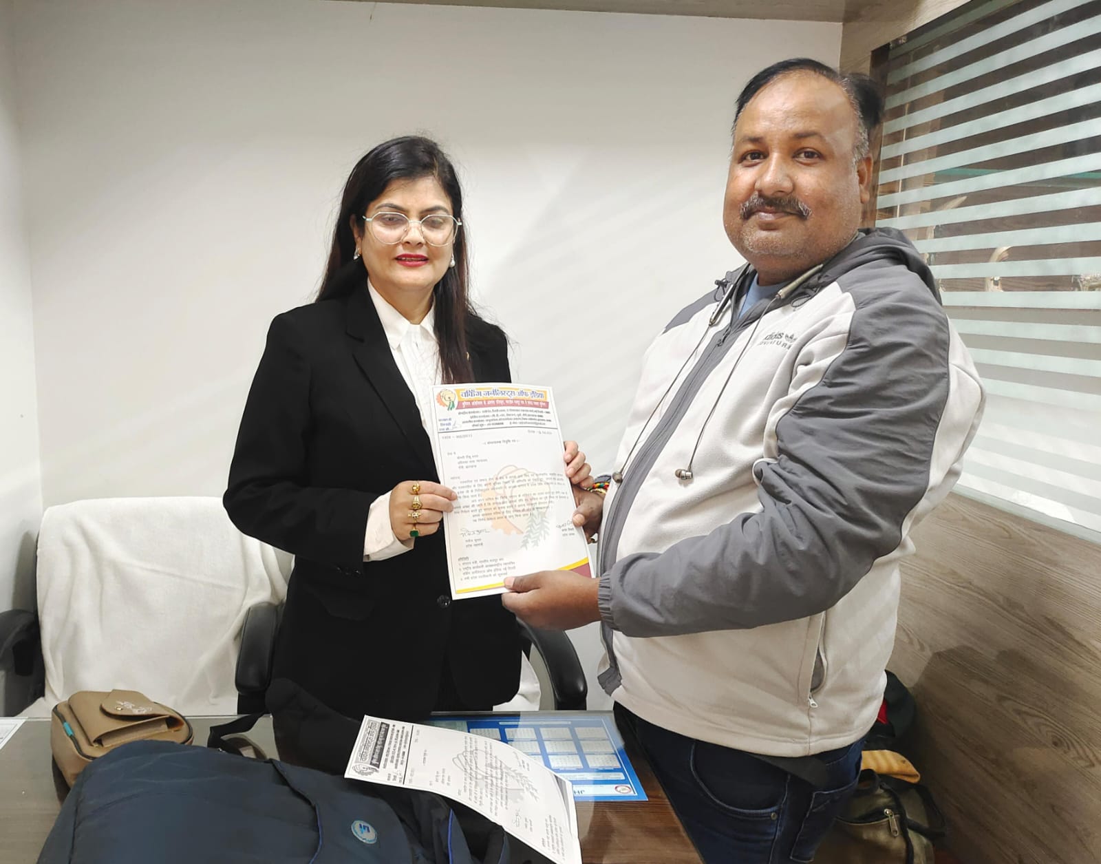अधिवक्ता रिंकू भगत वर्किंग जर्नलिस्ट्स ऑफ इंडिया की बनीं प्रदेश विधि सलाहकार
