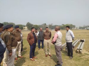 मुख्यमंत्री के आगमन से पूर्व सभी तैयारी सुनिश्चित करने हेतु उपायुक्त ने किया स्थल निरीक्षण