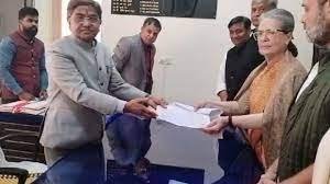 नई दिल्ली)कांग्रेस ने की राज्यसभा के लिए चार उम्मीदवारों की घोषणा, सोनिया गांधी को राजस्थान से टिकट
