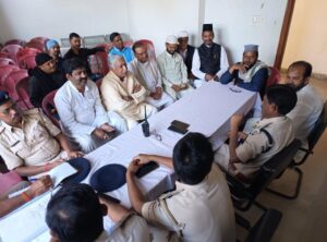 डोरंडा थाना मे शांति समिति की बैठक।