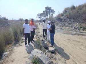 उपायुक्त के निर्देश पर डीएमओ ने नौडीहा क्षेत्र में संचालित का माइंस का किया निरीक्षण