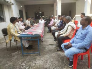 महाशिवरात्रि को लेकर नावा बाजार थाना में शांति समिति का हुआ बैठक
