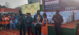 स्वीप कार्यक्रम के तहत मतदाता जागरूकता के लिए  यूथ मैराथन का किया गया आयोजन.