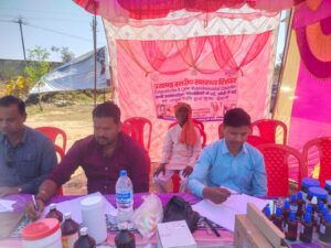 प्रखंड कार्यालय परिसर में चार  दिवसीय स्वास्थ्य शिविर का हुआ  समापन