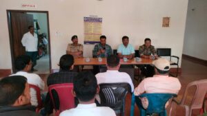 महाशिवरात्रि पर्व को लेकर की गई शांति समिति की बैठक
