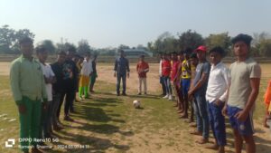 नेहरू युवा केंद्र सतबरवा के द्वारा एक दिवसीय खेल का आयोजन