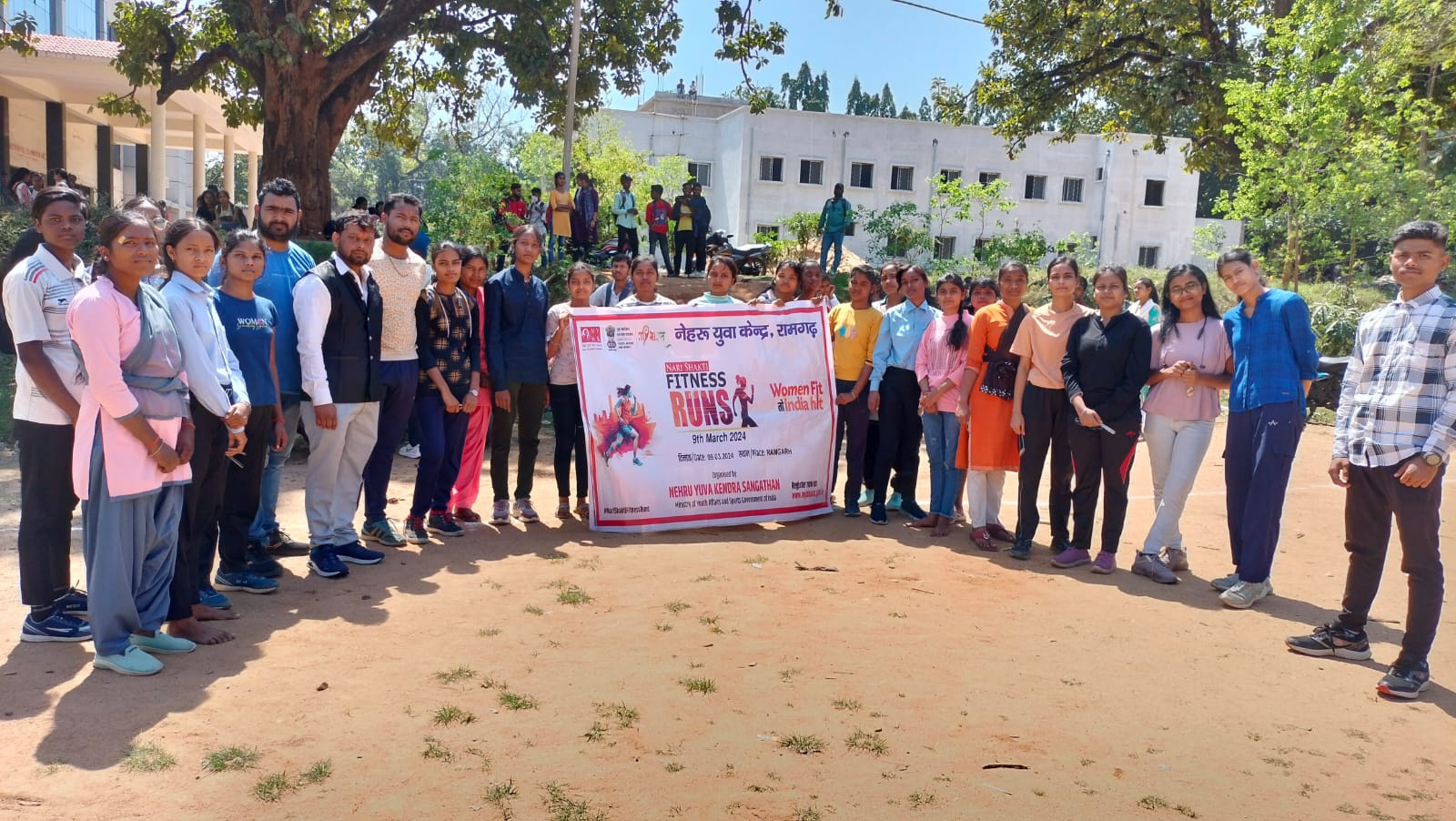 नेहरू युवा केन्द्र ने नारी सशक्तिकरण के उद्देश्य से दौड़ प्रतियोगिता का किया आयोजन।