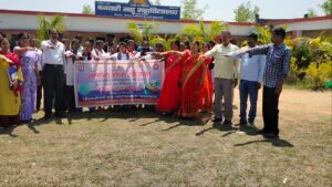 विश्व जल दिवस के अवसर पर बनवारी साहू महाविद्यालय में किया गया पौधारोपण