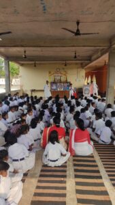 सरस्वती शिशु विद्या मंदिर दुमका में बड़े हर्ष और उल्लास के साथ मनाया गया अम्बेडकर जयंती