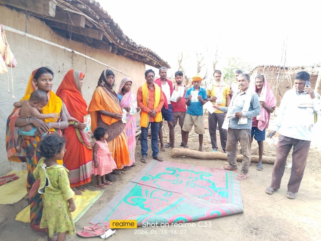भाजपा सांसद प्रतिनिधि के द्वारा चलाया गया जनसंपर्क अभियान