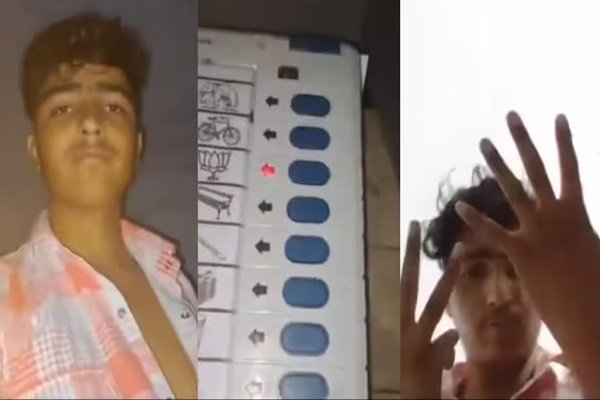 एटा में इस युवक ने 8 बार किया मतदान, VIDEO वायरल होने के बाद पुलिस ने किया अरेस्ट; पोलिंग बूथ के सभी सदस्य निलंबित एटा में इस युवक ने 8 बार किया मतदान, VIDEO वायरल होने के बाद पुलिस ने किया अरेस्ट; पोलिंग बूथ के सभी सदस्य निलंबित