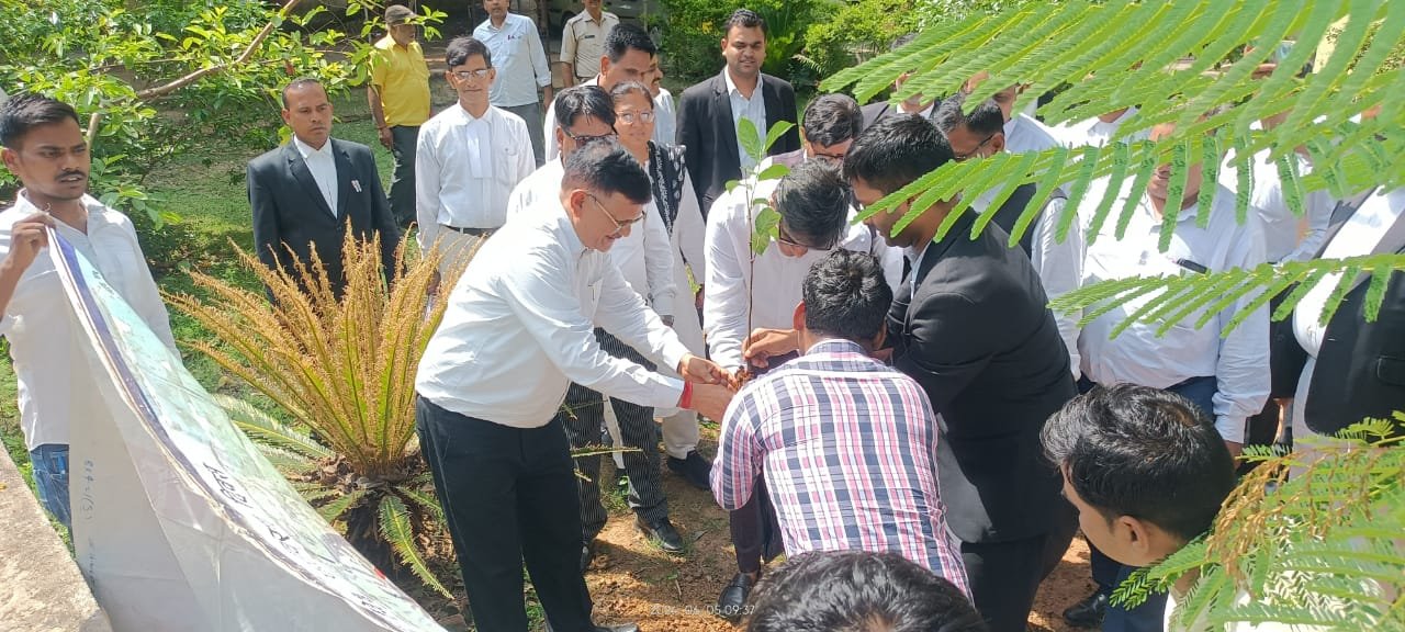 विश्व पर्यावरण दिवस पर न्यायिक अधिकारियों ने लगाये पौधे