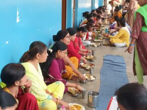 राष्ट्र सेविका समिति की मातृहस्त भोजन कार्यक्रम आयोजित