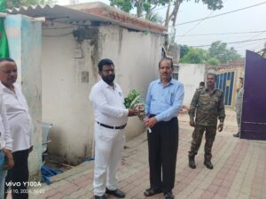 राज्य के शिक्षा मंत्री बैद्यनाथ राम से बनवारी साहू महाविद्यालय के प्राचार्य प्रो प्रदीप तिवारी ने किया शिष्टाचार भेंट