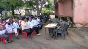 घाघरा थाना परिसर में मुहर्रम को लेकर की गई शांति समिति का बैठक हुई संपन्न