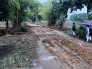 सदमे में जी रहा चचेरिया रोड: जनप्रतिनिधि है परेशान, कैसे होगा सड़क का निर्माण