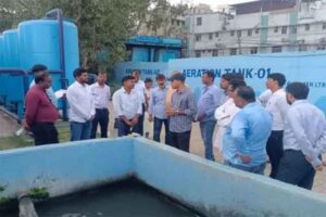 नगर प्रशासक ने सीवरेज ट्रीटमेंट प्लांट का निरीक्षण किया