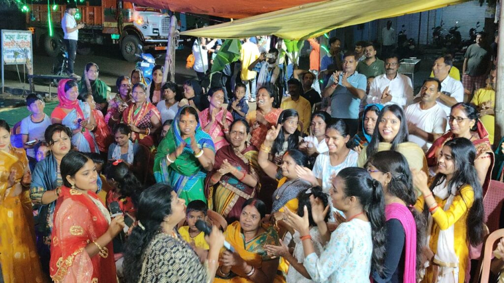 गणेश पूजा समिति के द्वारा किया गया भक्ति जागरण का आयोजन गणेश पूजा समिति के द्वारा किया गया भक्ति जागरण का आयोजन
