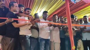 गणेश पूजा समिति के द्वारा किया गया भक्ति जागरण का आयोजन
