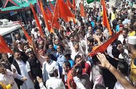 अवैध मस्जिदों के विरोध में हिंदू संगठनों का प्रदर्शन,वक्फ बोर्ड भंग करने की मांग