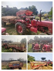 Nawa Bazar:अवैध बालू लदा ट्रैक्टर किया गया जप्त