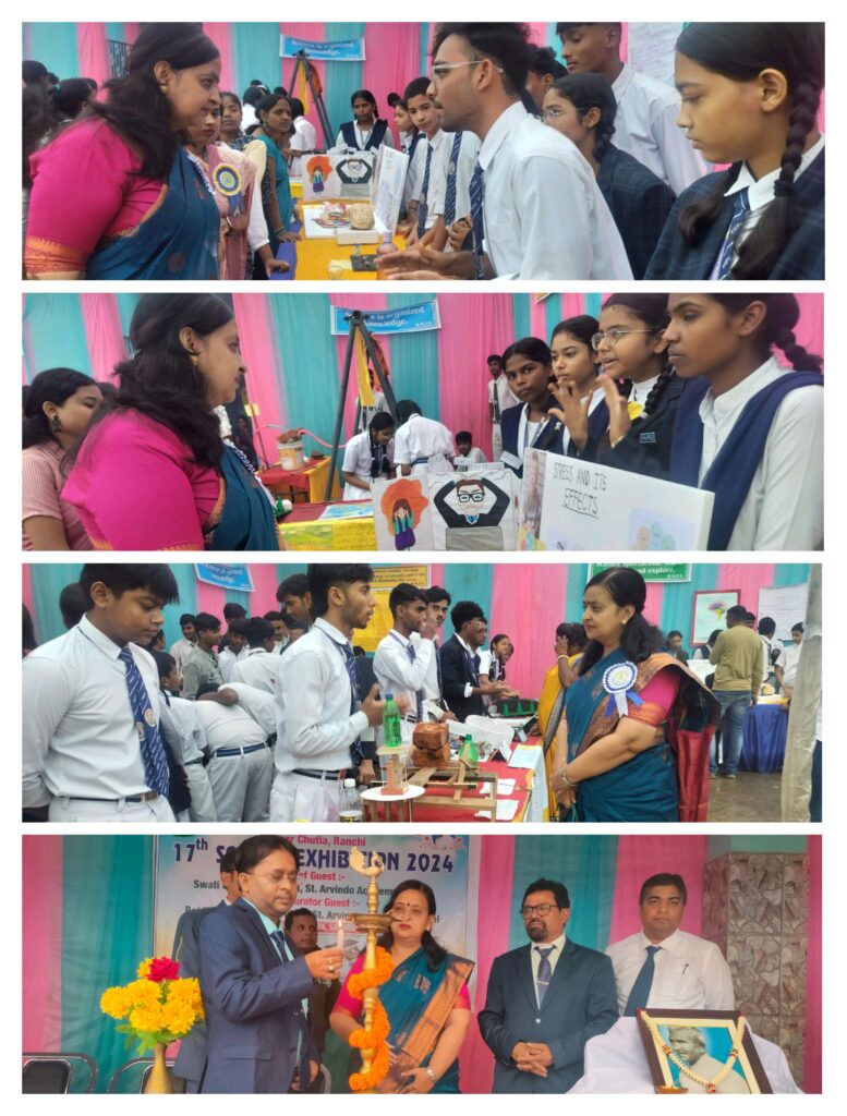 एच एम पब्लिक स्कूल चुटिया रांची में विज्ञान प्रदर्शनी का किया गया आयोजन