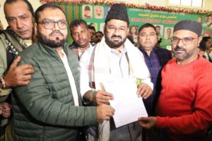 अल्पसंख्यक कल्याण मंत्री हफीजुल हसन अंसारी को 32 सुत्री मांग पत्र सौपा गया :एस अली 