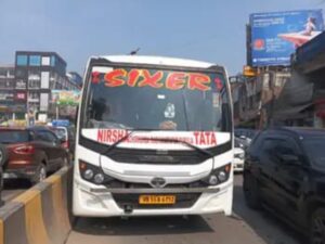जमशेदपुर :बस का ब्रेक फेल होने से चार वाहनों को मारी टक्कर