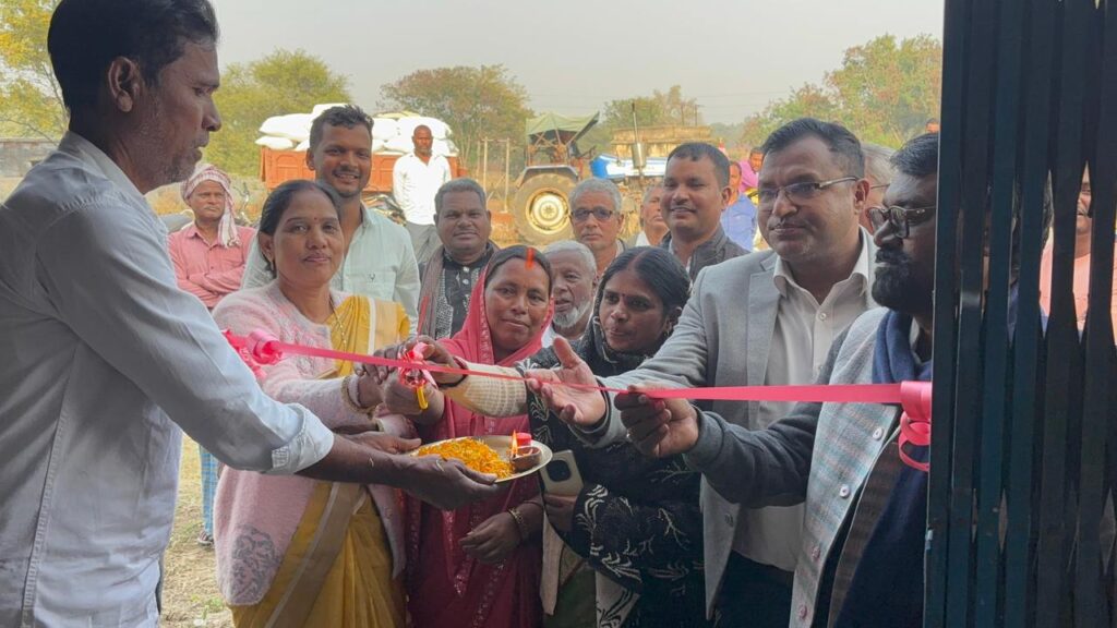 धान अधिप्राप्ति केंद्र का लहलहे में हुआ उद्घाटन।