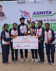 अस्मिता खेलों इंडिया खो- खो नेशनल में मुंगेर के पांच बालिका खिलाड़ियों ने ब्रॉन्ज मेडल जीता