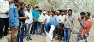 तिलभीठा में छतदार चबूतरा का किया गया भूमि पूजन