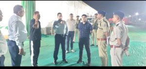 मुख्यमंत्री के दौरे को लेकर एसपी ने भोगनाडीह में सुरक्षा व्यवस्था का लिया जायजा