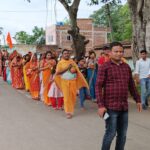 घाघरा:16वीं वर्षगांठ के अवसर पर 351 कलश के साथ निकाली गई भव्य कलश यात्रा