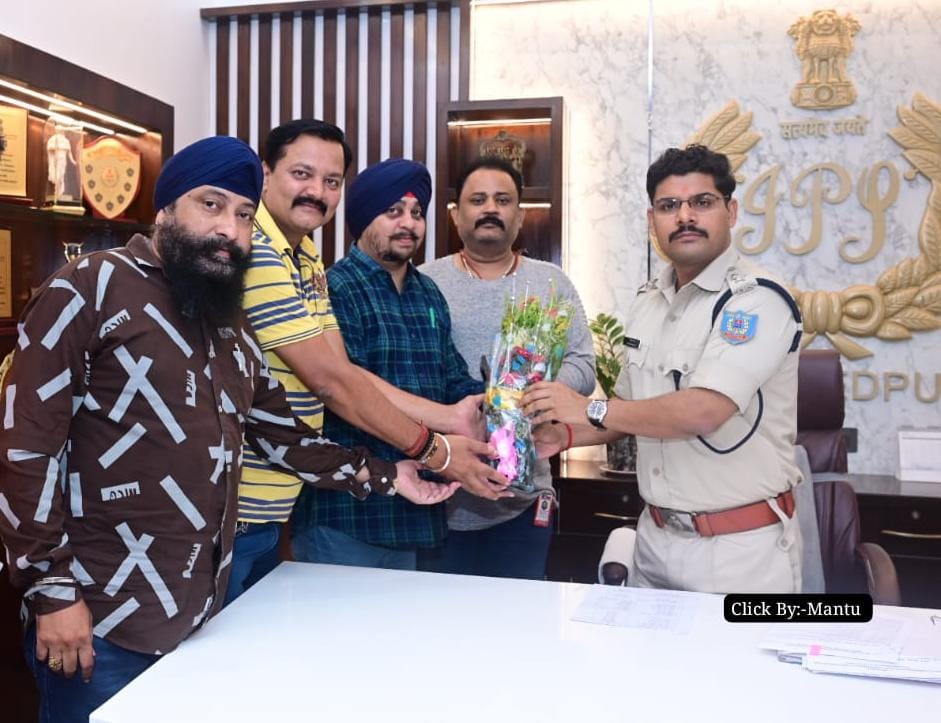 एसएसपी से मिले AISMJWA के पदाधिकारीअवैध धंधों को बंद करवाने और पत्रकारों को सुरक्षा की रखी मांग
