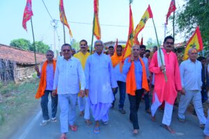 लहलहे की पावन भूमि पर भव्य कलश यात्रा के साथ श्रीमद् भागवत कथा का शुभारंभ