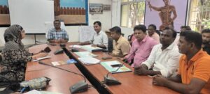 तालझारी प्रखंड में जन वितरण प्रणाली दुकानदारों की बैठक आयोजित